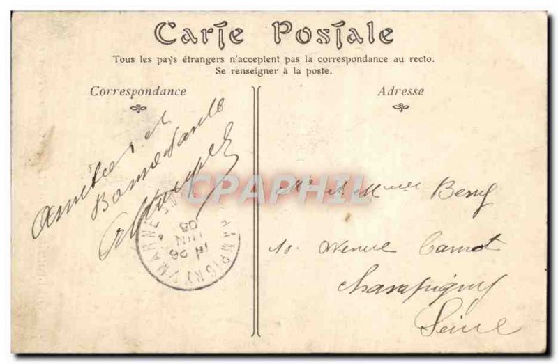 Old Postcard Saint Pourcain on Sioule The Tower & # 39Horloge Pharmacy Dupuis...