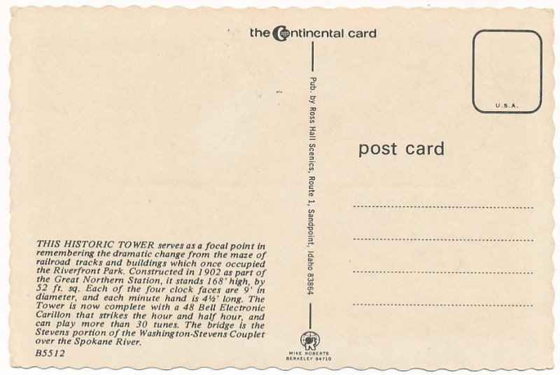 Great Northern Clock Tower - Spokane WA, Washington - 48 Bell Carillon