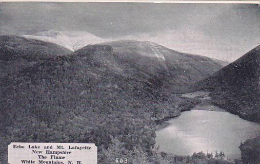 New Hampshire White Mountains The Flume Echo Lake and Mt Lafayette Dexter Press