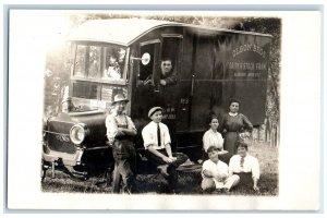 c1910's Olson Bros Dairy Milk Truck Gladstone Oregon OR RPPC Photo Postcard