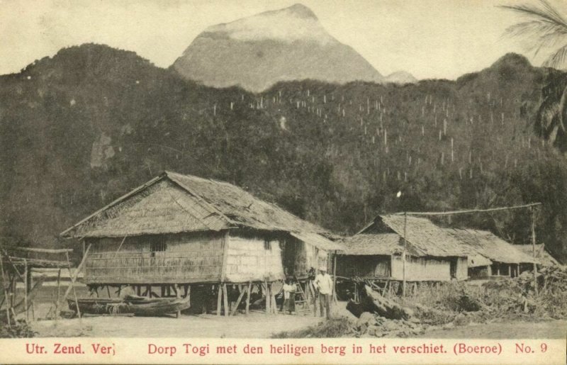 indonesia, MOLUCCAS MALUKU, Boeroe Buru Islands, Togi Village (1910s) Mission