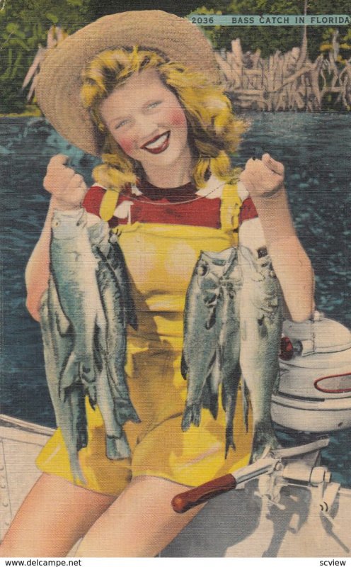 Bass catch in Florida , 1930-40s