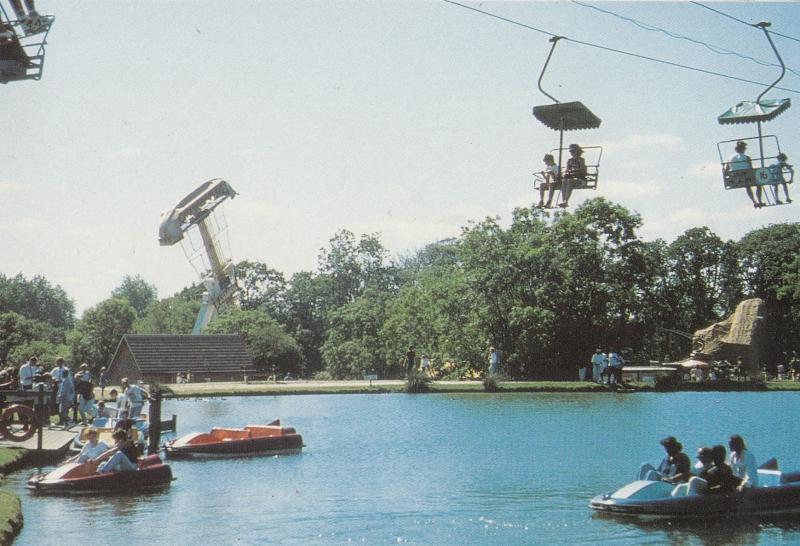 Pleasurewood Hills Lowestoft Suffolk Tempest Theme Ride Postcard