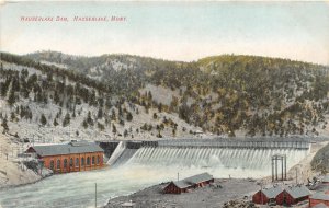 F80/ Hauserlake Montana Postcard c1910 Hauserlake Dam Power