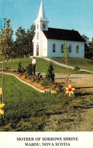 MABOU, NS Canada   MOTHER OF SORROWS SHRINE~Highway 19    Chrome Postcard