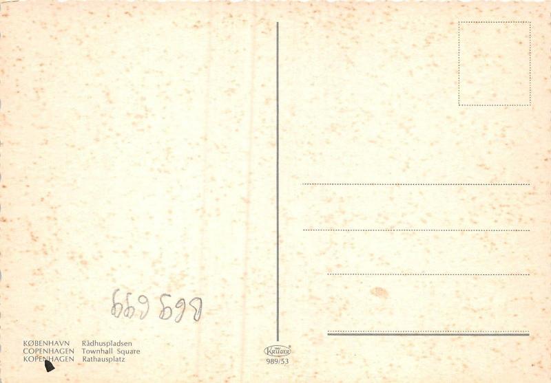 B69699 Denmark Copenhagen Townhall Square