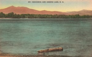 Vintage Postcard Mount Chocola & Ossipee Lake Mountain Attraction New Hampshire