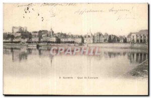 Saumur Old Postcard Quai Limoges