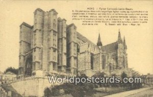 Eglise Collegale Sainte Wadru Mons, Belgium Unused 