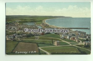 tp9481 - I.O.M.- Looking across the Fields towards Ramsey & Coastline - postcard