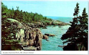 Postcard - Acadia National Park, Mount Desert Island, Maine, USA