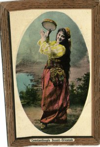 PC CPA TURKEY, CONSTANTINOPLE BEAUTÉ ORIENTALE, Vintage Postcard (b16526)