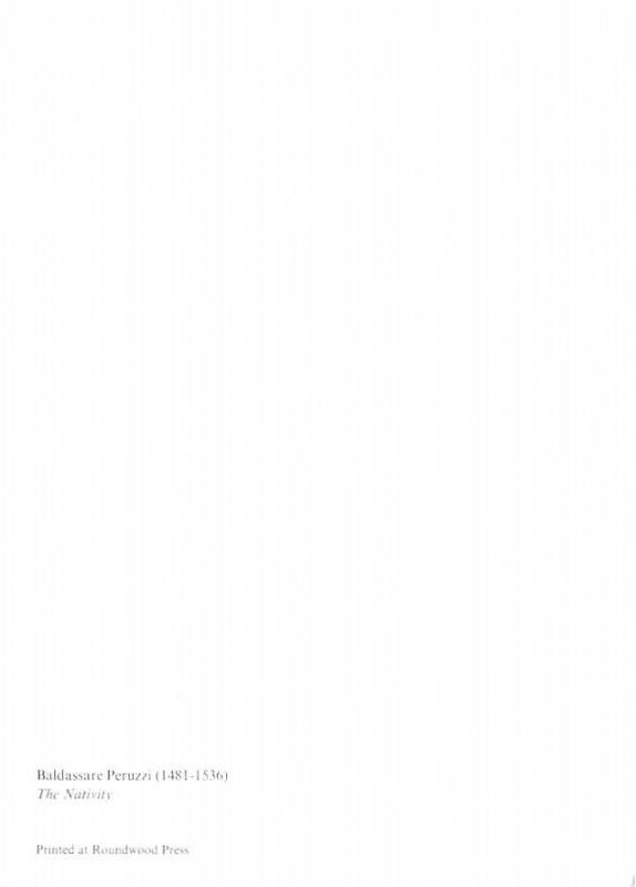 Baldassare Peruzzi - The Nativity