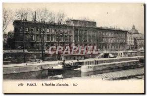 Postcard Ancient Coins Hotel Paris Boat of coins