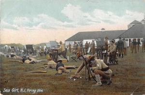 Sea Girt New Jersey Firing Line Military Shooting Range Antique Postcard J47021