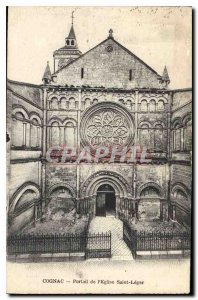 Postcard Cognac Old Church Gate Saint Leger