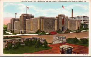 Postcard PA Hershey - Modern Office Building of Hershey Chocolate Corporation