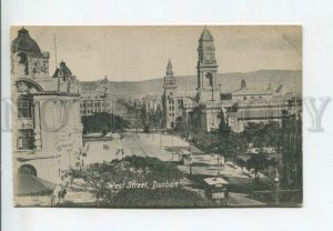 443178 South Africa Durban West street trams Vintage postcard