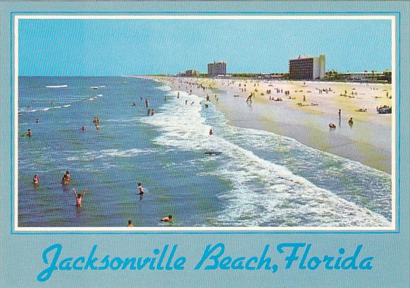Beach Scene Looking South Jacksonville Beach Florida