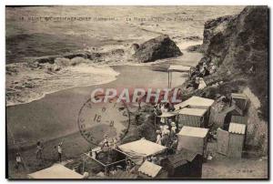 Old Postcard Saint Michel Chef Chef The Beach A Day Of Storm