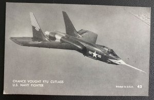 Mint USA Real Picture Postcard Chance Vought F7U Cutlass US Navy Fighter