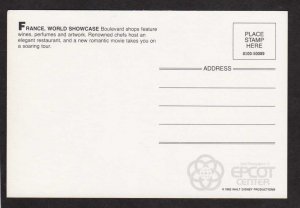 FL Disney World France Epcot Center Amusement Park Orlando Florida Postcard