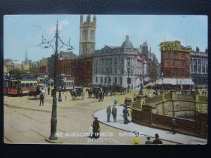 Bristol ST. AUGUSTINE'S BRIDGE c1907 Postcard