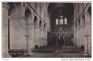 RP; Interior, Hereford Cathedral, Nave East, Herefordshire, England, United K...