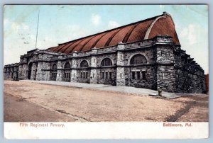 1907 FIFTH REGIMENT ARMORY BALTIMORE MARYLAND*MD*TO PARKSLEY VIRGINIA  #A7018