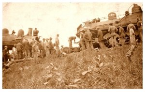 train Wreck , 1 mile south of Oakland Nebraska