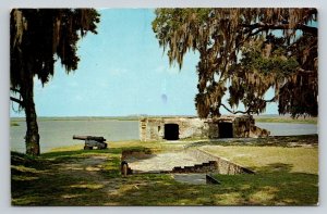 1974  Fort Frederica  St. Simons Island  Georgia   Postcard