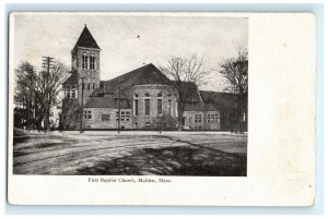 First Baptist Church Malden MA Massachusetts Postcard (EO5)