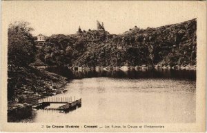 CPA CROZANT Les Ruines - La Creuse et l'Embarcadere (1144182)