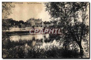 Postcard Old Amboise overlooking the Chateau