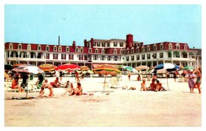 Postcard BEACH SCENE Cape May New Jersey NJ AQ5062