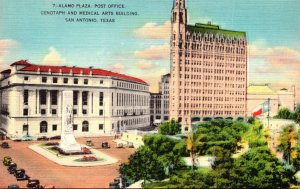 Texas San Antonio Alamo Plaza Post Office Cenotaph and Medical Arts Building