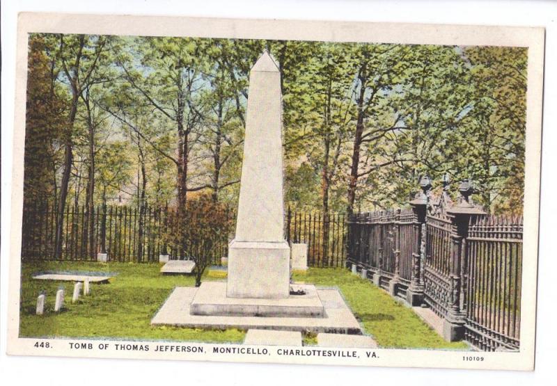 Thomas Jefferson Tomb Monticello Charlottesville VA