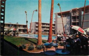 1950s Sahara Motel roadside Phoenix Arizona Petley Studios postcard 1831