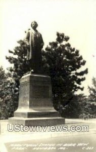 Real Photo - Mark Twain Statue, Riverview Park in Hannibal, Missouri