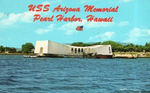 USS Arizona Memorial Pearl Harbor Hawaii By Peter French Vintage Postcard