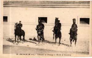 CPA SAUMUR - Chevaux au dressage a l'École de Cavalerie (165322)