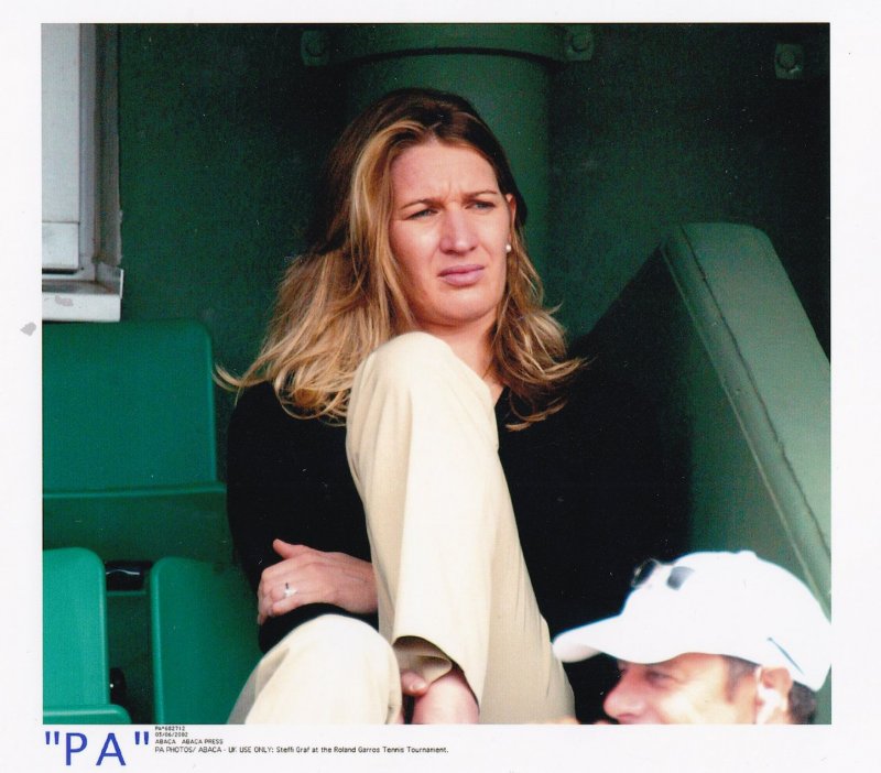 Steffi Graf at Roland Garros Tennis Tournament 2002 PA News Press Photo