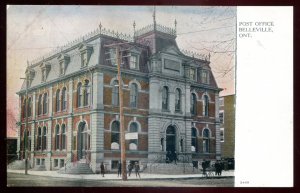 dc560 - BELLEVILLE Ontario Postcard 1910s Post Office by Warwick