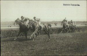 Berlin Horse Racetrack Racing Hoppegarten c1910 CRISP Real Photo Postcard #2