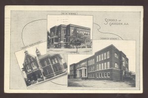 GADSDEN ALABAMA SCHOOL BUILDING MULTI VIEW HIGH SCHOOL VINTAGE POSTCARD