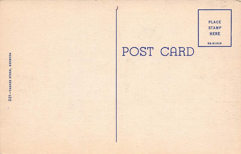 House of Parliament and Post Office, Bermuda, Early Postcard, Unused