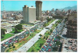 Peru Lima Sheraton Hotel and Paseo de la Republica 1960s-1970s Postcard #3