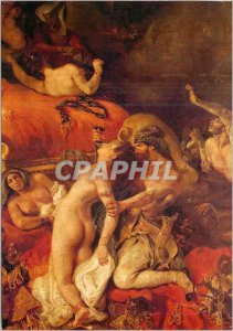 Modern Postcard Paris Louvre Museum Eugene Delacroix (1798 1863) Death of Sar...