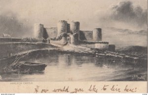 Harlech Castle, Harlech, Gwynedd, Wales, 1900-10s; TUCK 6194