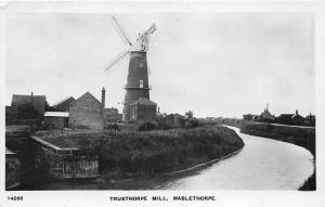 uk40288 trusthorpe mill mablethorpe  real photo  uk Lincolnshire